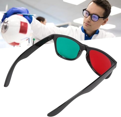 Red Green Training Glasses - Home Portable Eyeglasses for Children and Adults - for Amblyopia and Exotropia Treatment - Color Blind Correcting, Color Evaluator, and Deficiency Device. in Saudi Arabia