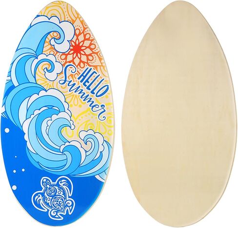 HQO LOVL 35 inch Skim Board for Kids Adults Wooden Skim Boards with High Gloss Coat for Beach Skimboards for Beginners in Saudi Arabia