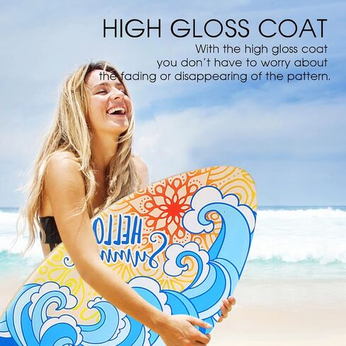 HQO LOVL 35 inch Skim Board for Kids Adults Wooden Skim Boards with High Gloss Coat for Beach Skimboards for Beginners in Saudi Arabia