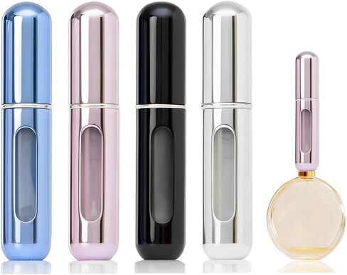 6PCS Refillable Perfume Bottle Travel, Pocket Perfume Dispenser, Atomizadores Para Perfume and Cologne Travel Bottle, Portable Cologne Sprayer to Carry Around in Saudi Arabia