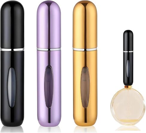 6PCS Refillable Perfume Bottle Travel, Pocket Perfume Dispenser, Atomizadores Para Perfume and Cologne Travel Bottle, Portable Cologne Sprayer to Carry Around in Saudi Arabia