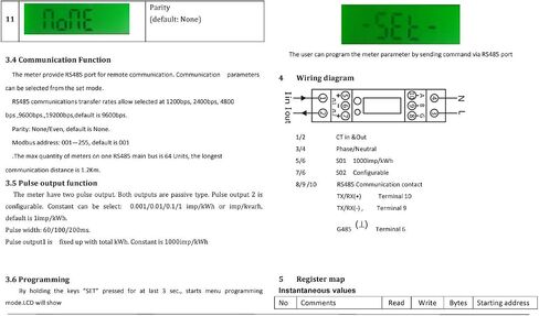 Smart KWh Meter 120V USA MKT. 100 Amps. Single Phase 2 Wires Energy anylizer with Modbus RTU in Saudi Arabia