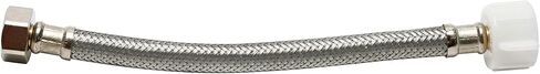 Fluidmaster B4T20 Toilet Connector, Braided Stainless Steel - 1/2 F.I.P. Thread x 7/8 Female Ballcock Thread, 20_Inch Length in Saudi Arabia
