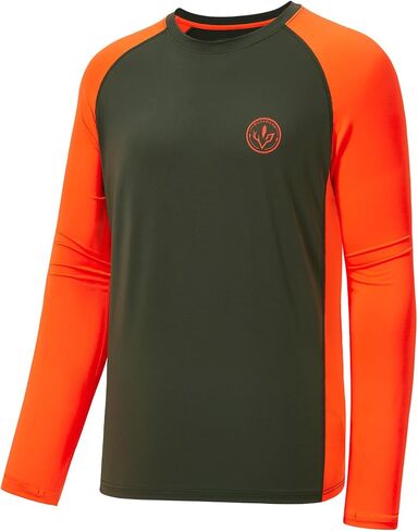 BASSDASH Men’s Lightweight Camo Hunting Shirt UPF 50+ Sun Protection Long Sleeve Hiking Fishing Performance Tee Mesh Panels in Saudi Arabia
