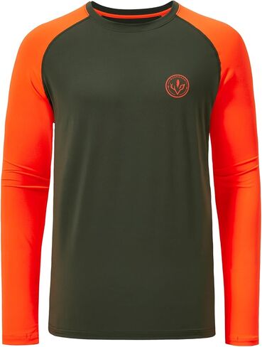 BASSDASH Men’s Lightweight Camo Hunting Shirt UPF 50+ Sun Protection Long Sleeve Hiking Fishing Performance Tee Mesh Panels in Saudi Arabia