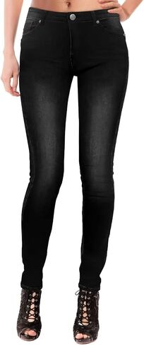 Lexi Women's Super Stretch Soft Skinny Denim Jeans XPS22880SK Indigo 6 in Saudi Arabia