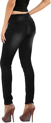 Lexi Women's Super Stretch Soft Skinny Denim Jeans XPS22880SK Indigo 6 in Saudi Arabia
