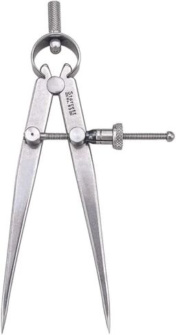 Starrett Yankee Spring-Type Divider with High-Grade Steel, Bow Spring and Quick Adjusting Spring Nut - 4" Size and Capacity, Spring Joint Type - 83B-4 in Saudi Arabia