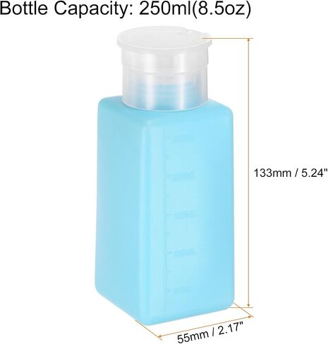 HARFINGTON 3pcs Solvent Alcohol Dispenser 150ml(5.1oz) Press Type ESD Safe Anti-Splash Liquid Dispenser Pump with Sealing plastic Lid for Alcohol, Nail Polish & Makeup Remover, Pink in Saudi Arabia