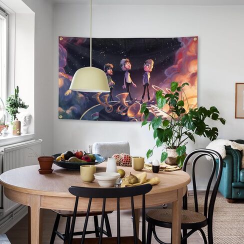 Generic انقر على The Music Group Tapestry AJR Limited Edition غلاف الألبوم 3 × 5Ft لغرفة النوم والكلية والمهجع وغرفة النوم والديكور الداخلي والحفلات الممتعة، أسود in Saudi Arabia