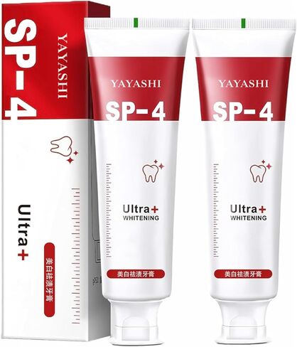 2PCS Sp-4 Toothpaste,Sp-4 Toothpaste Fresh Breath Toothpaste(Red),Sp-4 Stain Removal Fresh Breath Teeth Deep Clean Toothpaste in Kuwait
