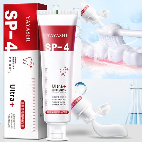 2PCS Sp-4 Toothpaste,Sp-4 Toothpaste Fresh Breath Toothpaste(Red),Sp-4 Stain Removal Fresh Breath Teeth Deep Clean Toothpaste in Kuwait
