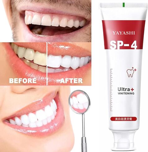 2PCS Sp-4 Toothpaste,Sp-4 Toothpaste Fresh Breath Toothpaste(Red),Sp-4 Stain Removal Fresh Breath Teeth Deep Clean Toothpaste in Kuwait