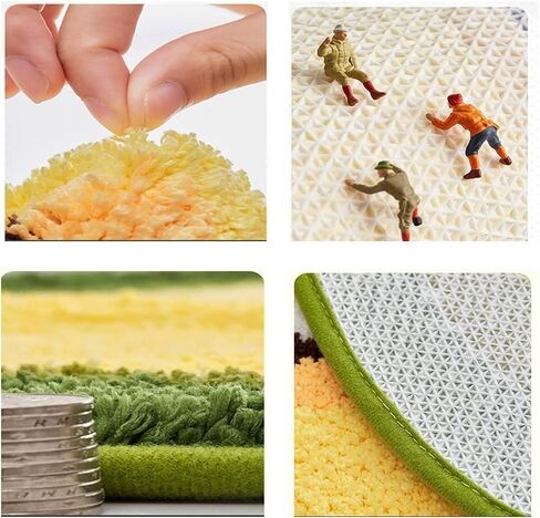 Cherry Bath Mat Cute Fruit Bathroom Rugs and Mat for Bathroom Heart Shaped Shower Rugs Non Slip Plush Microfiber Shower Rugs Absorbent Tub Floor Bathtub Mat Carpet Washable, 25.6x23.6 Inch in Saudi Arabia
