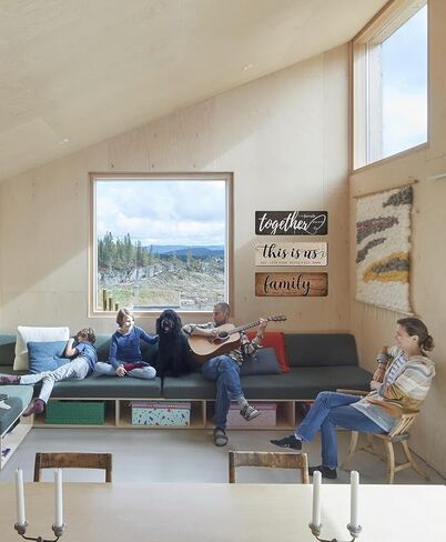 ديكور منزلي ريفي 3 قطع معًا، هذا هو ديكور جدار المنزل العائلي، علامات خشبية لغرفة النوم وغرفة المعيشة وديكور المطبخ in Kuwait