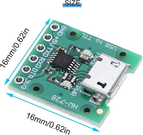 2 قطعة CH340E MSOP10 USB إلى TTL وحدة 5 فولت/3.3 فولت بديل CH340G وحدة USB إلى TTL محول مسلسل مع كابل دوبونت كابل USB الصغير in Saudi Arabia