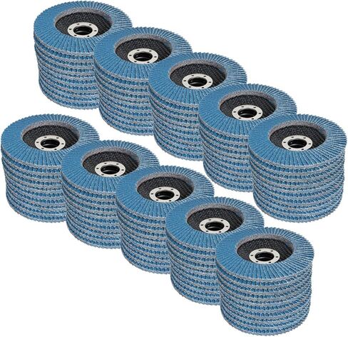 4-1/2 Inch Flap Disc Zirconia 100 Pack 40 Grit Sanding Grinding Wheel Fit for Stainless Steel Metal in Saudi Arabia