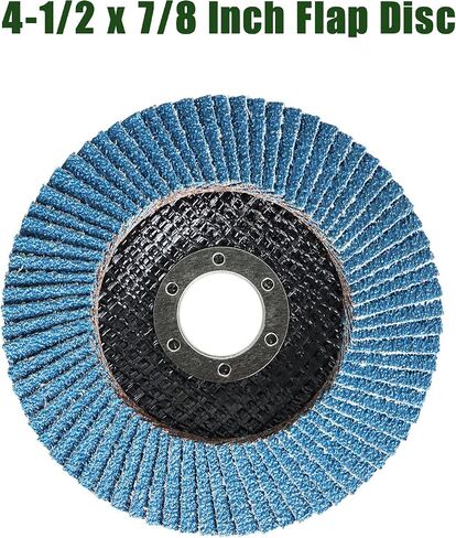 4-1/2 Inch Flap Disc Zirconia 100 Pack 40 Grit Sanding Grinding Wheel Fit for Stainless Steel Metal in Saudi Arabia