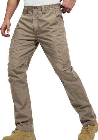 FREE SOLDIER Men's Cargo Pants Water Resistant Ripstop Tactical Pants for Men Work Pants Lightweight Outdoor Hiking Pants Men in Saudi Arabia