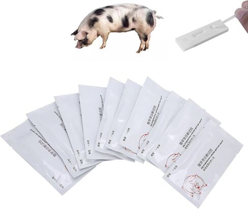 Pig Pregnancy Test Strip, Pack of 10 Disposable Pig Pregnancy Test Strip Early Pregnant Detection Testing Tool Veterinary Equipment Livestock Supply for Pig Early Pregnancy Testing in Saudi Arabia