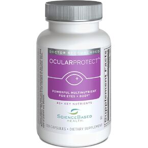 OcularProtect Whole Body Formula - Evidence-Based Multinutrient with Eye Specific Nutrients - Rich in Antioxidants, Plant Sources - 120 Capsules