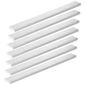 7pcs Square Aluminum Flat Bar 1/4" Thickness X 1" Width, 12" Length T6511 Aluminum Solid Mill Stock
