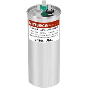 smseace 35 + 5 فائق التوهج ± 6% 35/5 فائق التوهج MFD 370/440VAC CBB65B مكثف للتيار المتردد 50/60 هرتز يستخدم لمكيف الهواء، محرك المروحة CBB65 المكثفات المزدوجة تشغيل مكثفات التيار المتردد in Kuwait