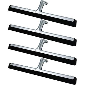 Lasnten Double Foam Floor Squeegee for Concrete Industrial Floor Squeegee Scrubber Stainless Steel Cleaning Squeegee with Rubber Heavy Duty Broom EVA Foam Blade for Garage Window Pool(22 Inch, 2pcs)