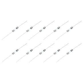 MECCANIXITY 10pcs Glass Tube Fuses, Axial-with Lead Wire 5x20mm 5A 250V for Replacing or Repairing Many Home Electronics (F5A)