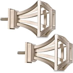 Cambria Premier Complete Square Birdcage in Brushed Nickel (Set of 2)