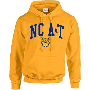 سويت شيرت بقلنسوة للجنسين من North Carolina A&T، ملابس مرخصة رسميًا من الرابطة الوطنية لرياضة الجامعات (NCAA).