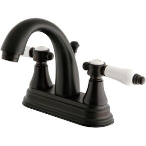 Kingston Brass KS7611BPL Bel-Air 4" Centerset Bathroom Faucet, 4-3/4" In Spout Reach, Polished Chrome
