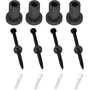 4 Pcs Sliding Barn Door Wall Spacer Replacement Carbon Steel with Screws for Sliding Barn Door Hardware Connecting kit Device Metal Steel Track to Wall (30mmx35mm)