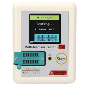 Multifunction Transistor Tester with TFT Color Display, NPN/PNP Automatic Identification Transistor, Zener Diode Tester, Inductance MOSFET JFET, Resistors, Capacitors, Automatic Calibration
