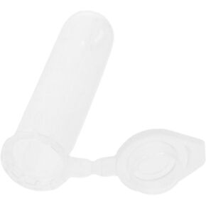 500Pcs Vials Tube Sample, 2ml Transparent Storage Container, Plastic Microcentrifuge Tubes, Graduated Bottles for Fragrance, Beads, Liquid