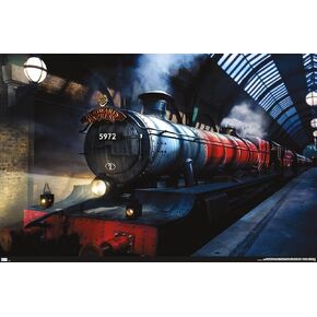Trends International The Wizarding World: Harry Potter - Hogwarts Express Wall Poster, 22.375" x 34", Premium Unframed Version