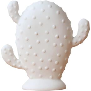 Ceramic Cactus Figurine Minimalist White Cactus Statue Porcelian Collectible Sculpture Art Centerpiece Ornament for Desktop Porch Living Room Home Office Decor