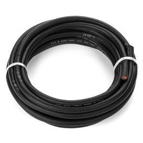 EWCS 2 Gauge Premium Extra Flexible Welding Cable 600 VOLT - Black - 25 Feet - Made in The USA