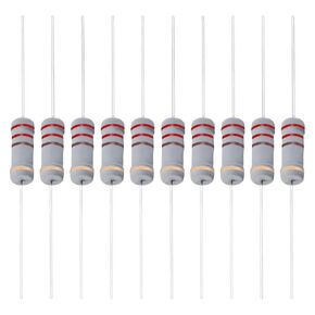 YOKIVE 50 PCS Carbon Film Resistors, 2W 220 Ohm 5% Tolerances Resistor, Good for DIY Electronic Projects (4 Color Band, 2.46x0.19-Inch)