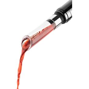 D&Slifei Wine Aerator Pourer - Premium Aerating Pourer and Decanter Spout Attaches to Wine Bottle for Improved Flavor, Enhanced Bouquet, Rich Finish and Bubbles, No-Drip, Spill