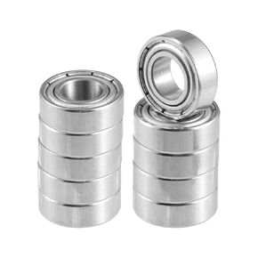 ACROPIX MR126ZZ Bearings Double Shielded Pre-Lubricated Deep Groove Ball Bearings 6x12x4mm Silver Tone - Pack of 10