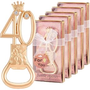 24 Packs 40th Bottle Opener, Gifts for 40th Birthday Party Favors, 40th Wedding Anniversary Party Return, Gifts or Souvenirs for Guests, Theme Party Decorations (40th-Anniversary)