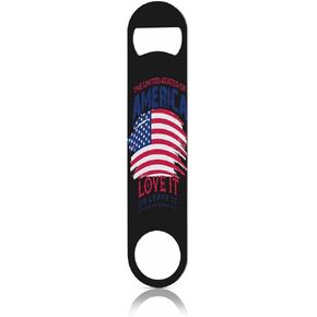Mexican Flag Stainless Steel Bottle Opener Nice Country Flag Patriotism Red Green White and Eagle Flat Beer Bottle Opener Keychain for Home Kitchen Bar Restaurant Party Birthday Gift