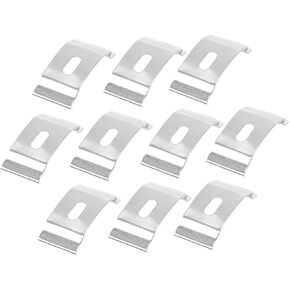 Artibetter 10pcs Curtain Installation Code Vertical Fixation Brackets Window Blind C Clips Restorer Tool Hotfix Tool Curtain Bracket Support C Bracket White Venetian Blinds Metal Mini