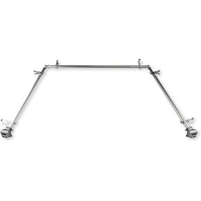 Rod Desyne 13/16" Moyat Bay Window Curtain Rod, 20-36", 38-72", Satin Nickel
