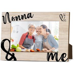 Grandmother Picture Frame Wooden Picture Frames 4x6 Picture Frame for Desk First Grandma Gift Horizontal Picture Frame Small Picture Frames Nonna Picture Frame Photo Gifts Picture Frame 4x6 - Jrm713