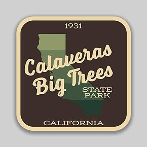 JMM Industries Calaveras Big Trees State Park California Vinyl Decal Sticker Car Window Bumper 2-Pack 4-Inches by 4-Inches Premium Quality UV Protective Laminate SPS608