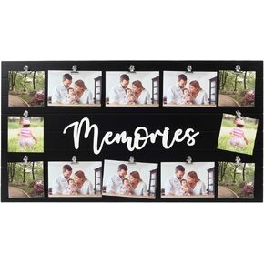 Prinz 12-Opening Memories Wall Collage Picture Frame 29'' X 16'', Black