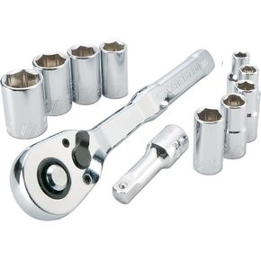 CRAFTSMAN Mechanics Tool Set, SAE, 1/4 Inch Drive, 11 Piece (CMMT34870)