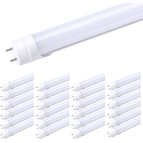 4FT Led Light Tube, 22W (60W Equivalent), 2640 Lumens, Frosted Cover,Daylight White 5000K, T8 Ballast Bypass Required, Dual-End Powered, AC 90-277V Pack of 4